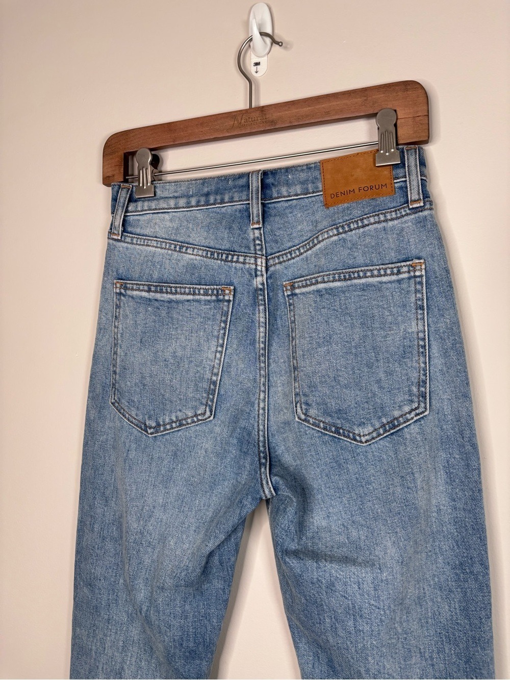 Denim Forum The Yoko Hi Rise Slim Jeans Size 26 Light Blue - Picture 7 of 8